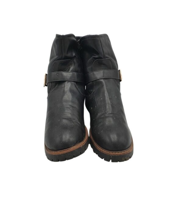 Ghete barbati Anna Field 43, imitatie de  piele, negru - imagine 3