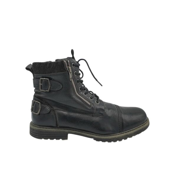 Ghete barbati Young Spirit 46, imitatie de piele, negru - imagine 1
