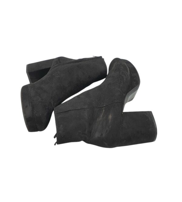 Botine dama H&M 39, material textil, negru - imagine 4