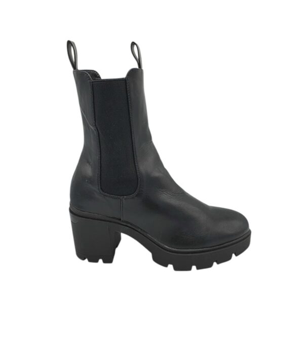 Ghete dama Cox 41, imitatie de piele, negru - imagine 1