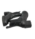 Ghete dama Cox 41, imitatie de piele, negru - imagine 4