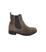 Botine dama Cox 39, piele intoarsa, bej