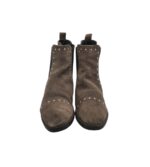 Botine dama Cox 39, piele intoarsa, bej - imagine 3