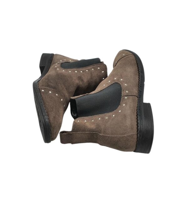 Botine dama Cox 39, piele intoarsa, bej - imagine 4