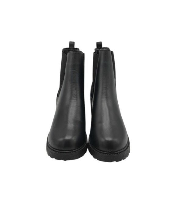 Ghete dama Krush, 42, imitatie de piele, material textil, negru - imagine 3