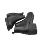 Ghete dama Krush, 42, imitatie de piele, material textil, negru - imagine 4