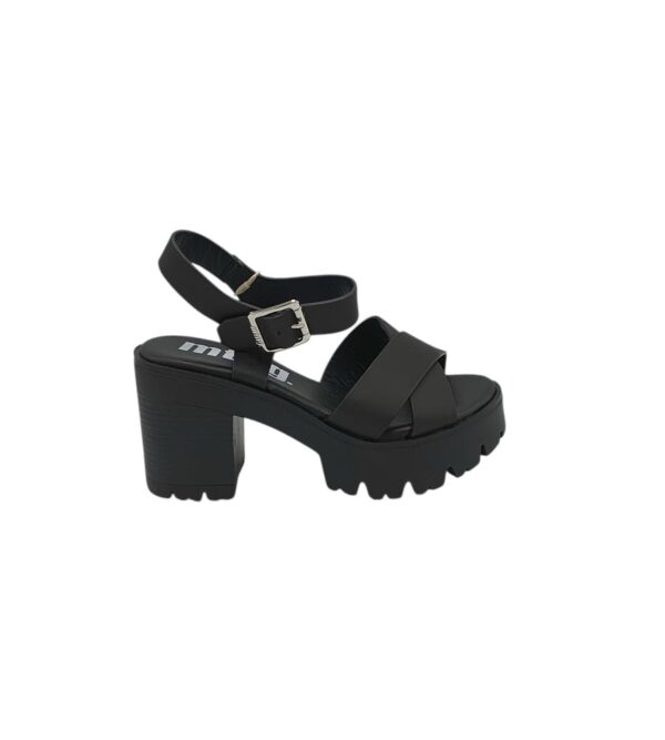 Sandale dama Mtng, 37, imitatie de piele, negru - imagine 1