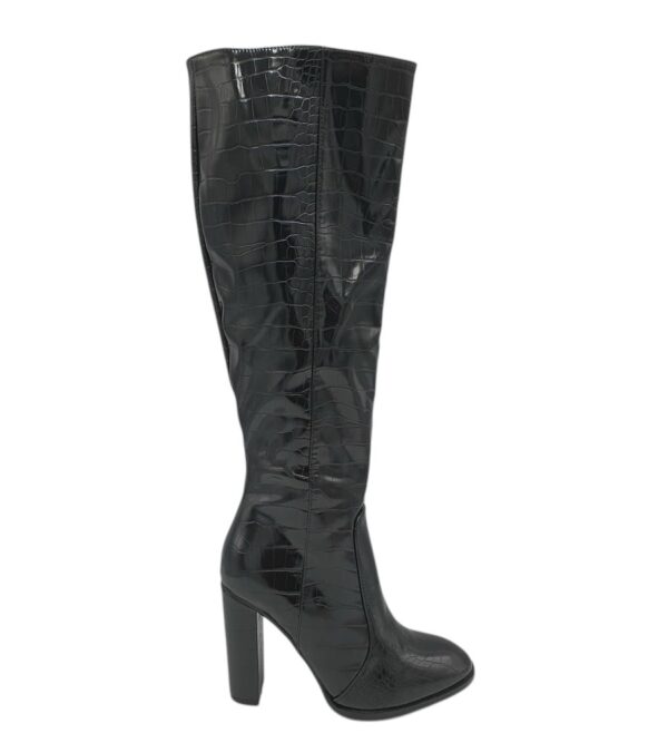 Cizme dama Boohoo, 38, imitatie de piele, negru - imagine 1