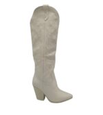 Cizme dama Ideal shoes, 39, imitatie de piele, bej