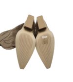 Cizme dama Ideal Shoes, 39, material textil, bej - imagine 5