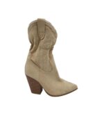 Cizme dama Ideal shoes, 38, material textil, bej