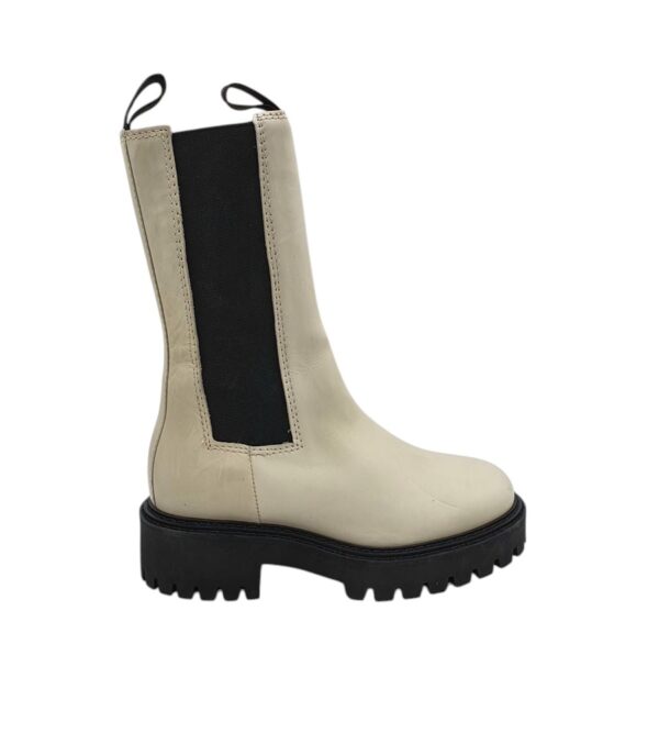 Ghete dama Last, 39, imitatie de piele, crem - imagine 1