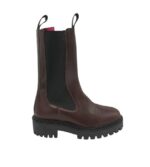 Ghete dama Last, 38, piele, material textil, maro