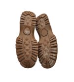 Ghete dama Last, 37, piele intoarsa, material textil, bej - imagine 5