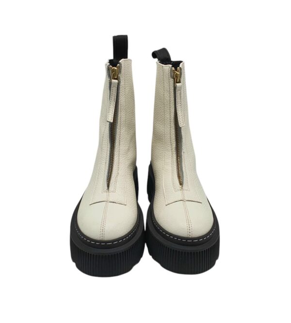 Ghete dama Last, 37, piele, alb - imagine 3