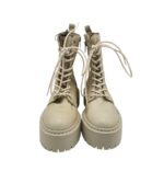 Ghete dama Bianco, 38, piele, bej - imagine 3