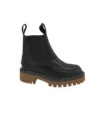 Ghete dama Last, 37, piele, material textil, negru