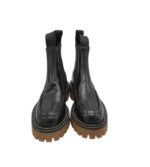 Ghete dama Last, 37, piele, material textil, negru - imagine 3