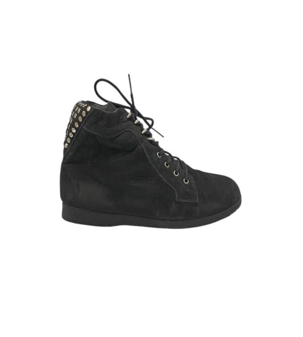 Ghete dama 38, piele, negru - imagine 1