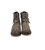 Botine dama Rieker 37, imitatie de piele, bej - imagine 3