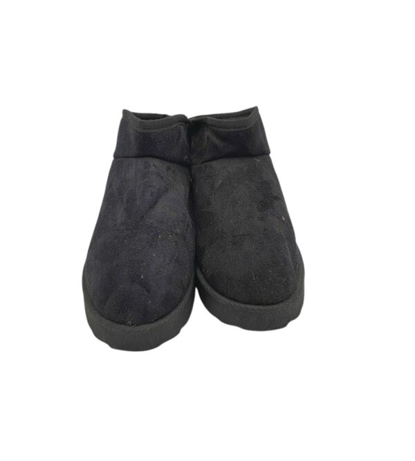 Botine dama 38, material textil, negru, imblanite - imagine 3