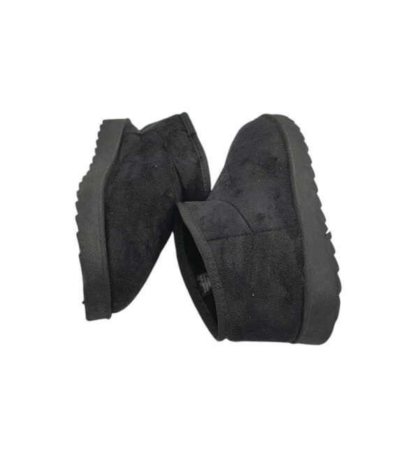 Botine dama 38, material textil, negru, imblanite - imagine 4