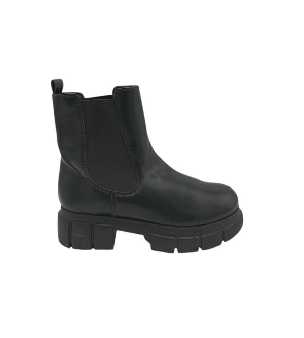 Ghete dama Catwalk  38, imitatie de piele, negru - imagine 1