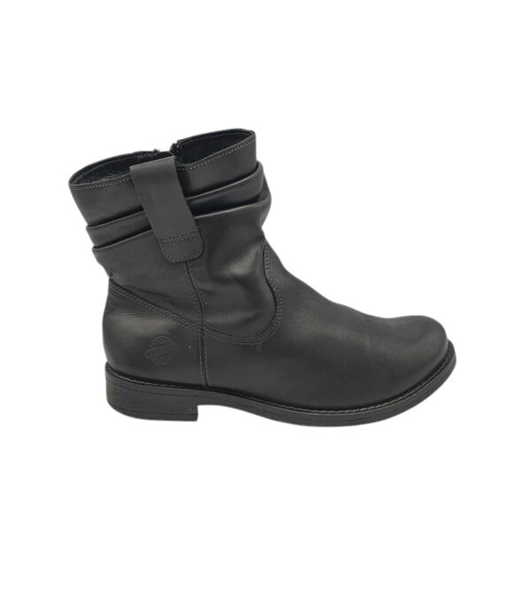 Ghete dama Dave Mayer 41, piele, negru, imblanite - imagine 1