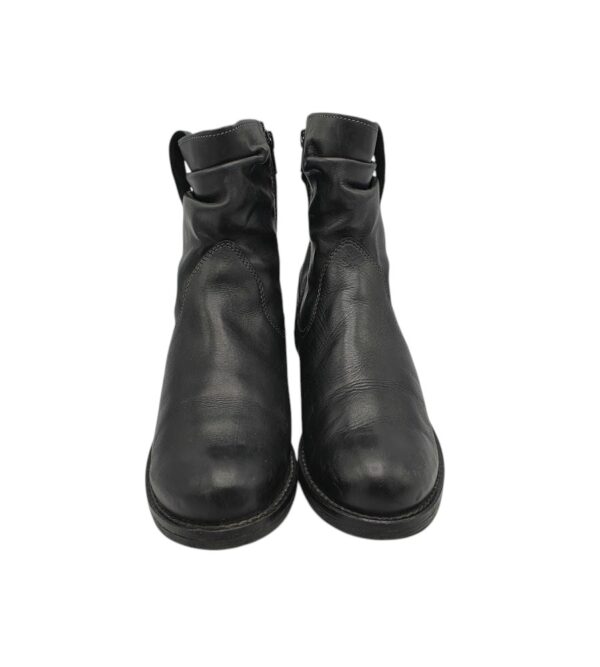 Ghete dama Dave Mayer 41, piele, negru, imblanite - imagine 3