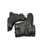 Ghete dama Dave Mayer 41, piele, negru, imblanite - imagine 4