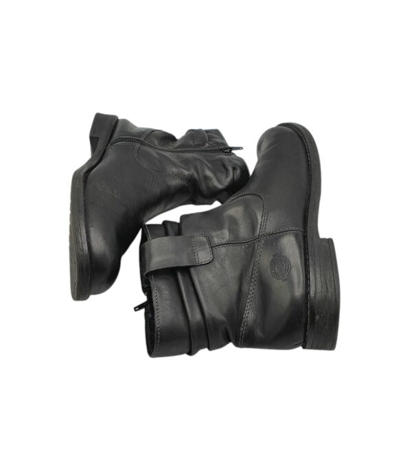 Ghete dama Dave Mayer 41, piele, negru, imblanite - imagine 4