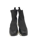 Adidasi dama 39, imitatie de piele, material textil, negru - imagine 3