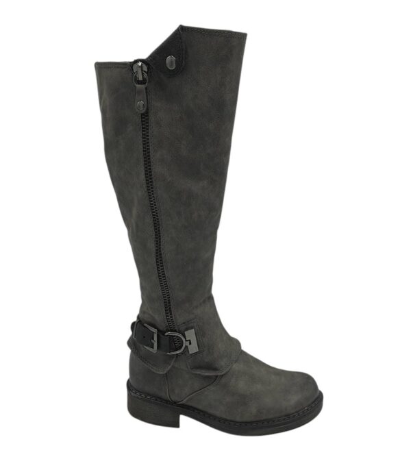 Cizme dama Marco Tozzi 38, imitatie de piele, gri, imblanite - imagine 1