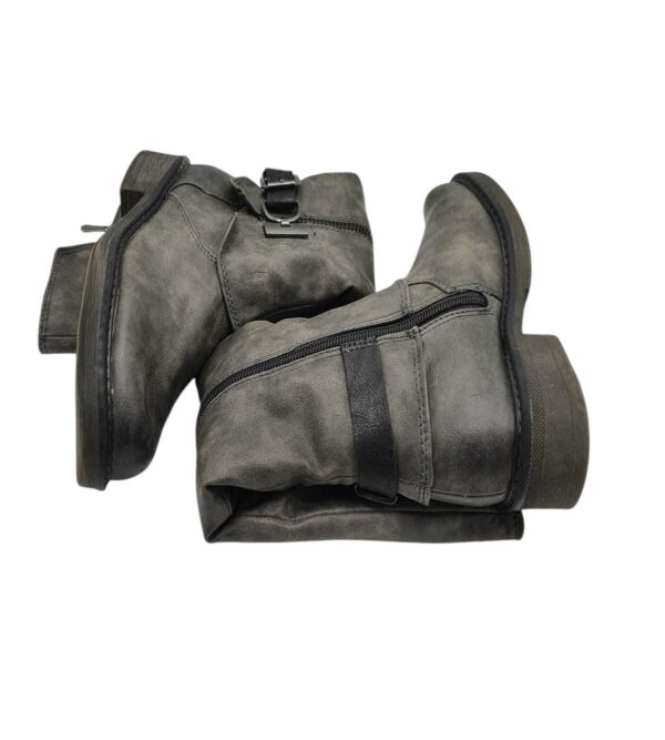 Cizme dama Marco Tozzi 38, imitatie de piele, gri, imblanite - imagine 4