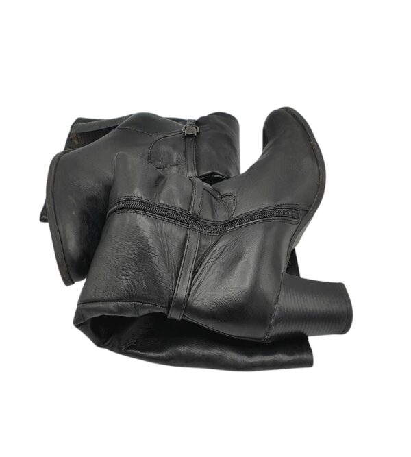 Cizme dama Minozzi 41, piele, negru - imagine 4