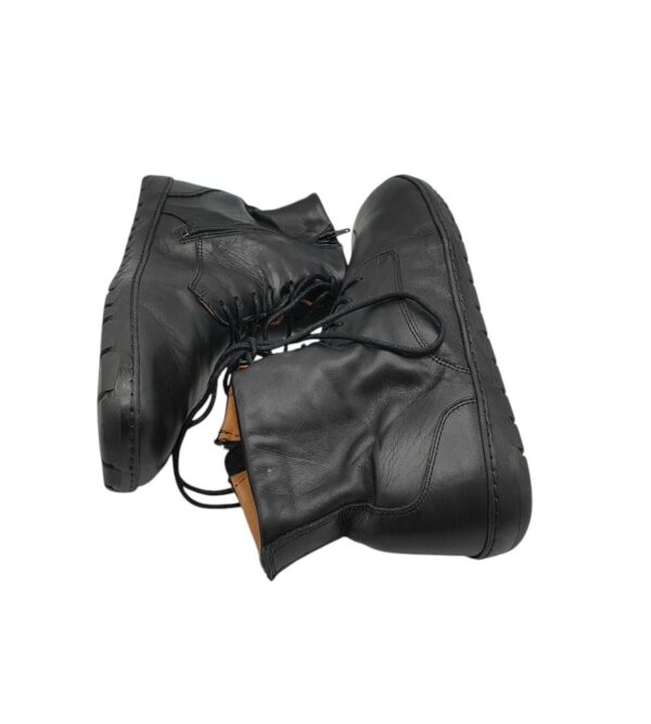 Ghete barbati Zaqq 42, piele, negru - imagine 4