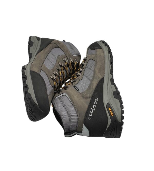 Ghete barbati Camel active, 41, material textil, piele, gri negru - imagine 4