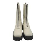 Cizme dama Bianco, 41, piele, crem - imagine 3