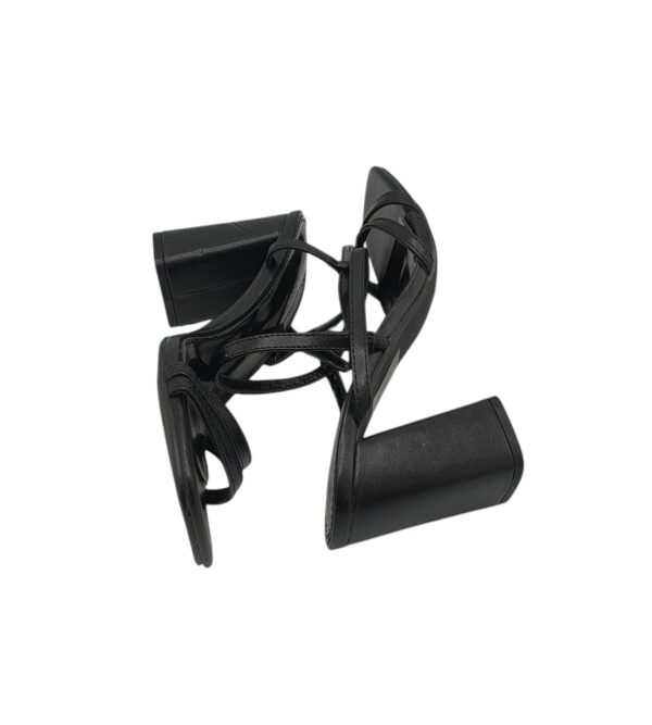 Sandale dama Ideal Shoes  38, imitatie de piele, negru - imagine 4