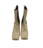 Cizme dama Gold 37, piele, material textil, bej - imagine 3
