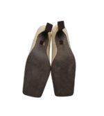 Cizme dama Gold 37, piele, material textil, bej - imagine 5