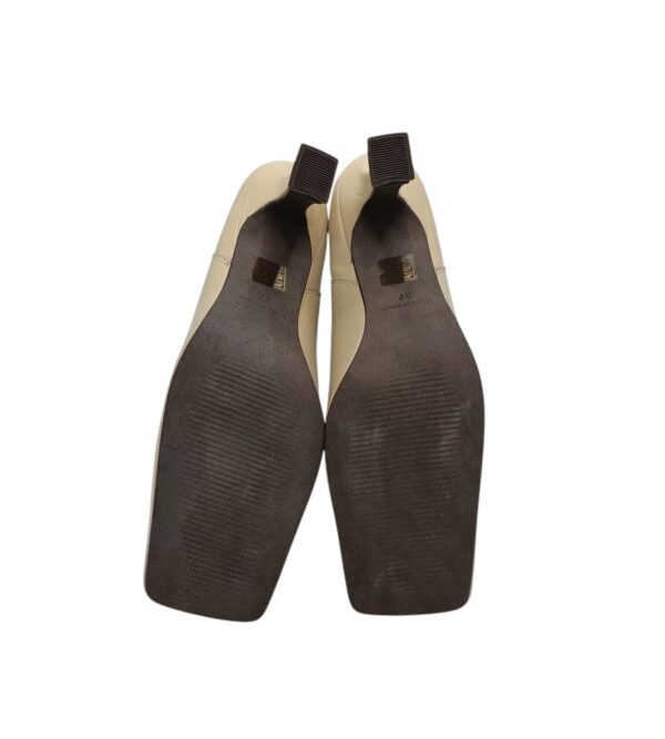 Cizme dama Gold 37, piele, material textil, bej - imagine 5