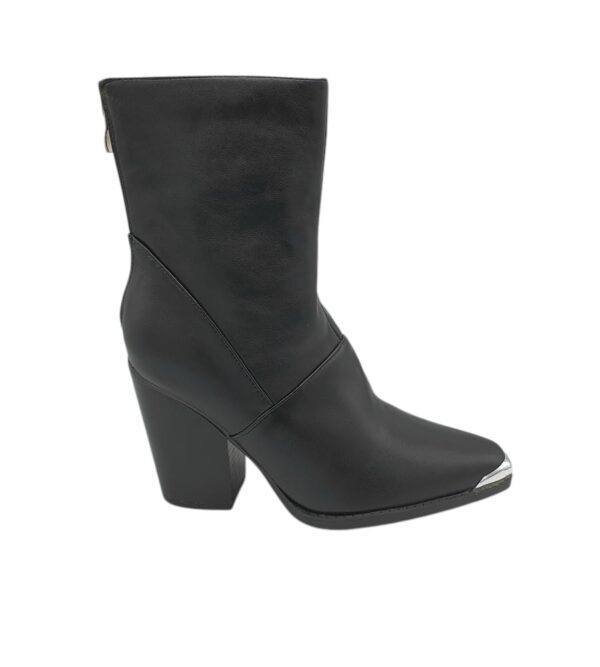 Cizme dama Boohoo, 40, imitatie de piele, negru - imagine 1