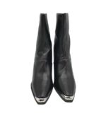 Cizme dama Boohoo, 40, imitatie de piele, negru - imagine 3