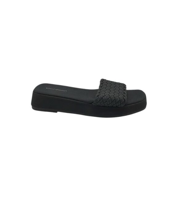 Saboti dama Ideal Shoes, 37, imitatie de piele, negru - imagine 1