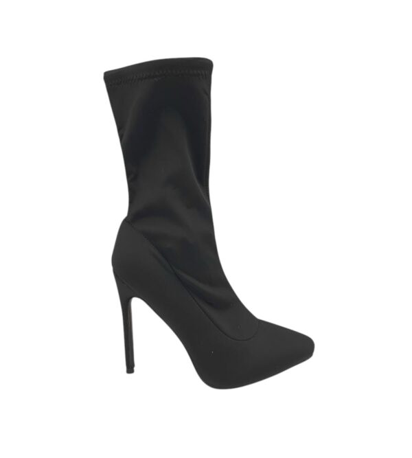 Botine dama 41, material textil, negru - imagine 1