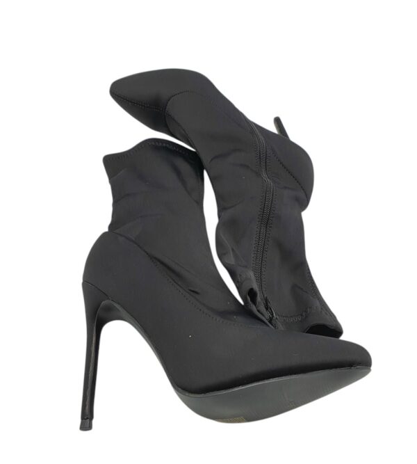 Botine dama 41, material textil, negru - imagine 4