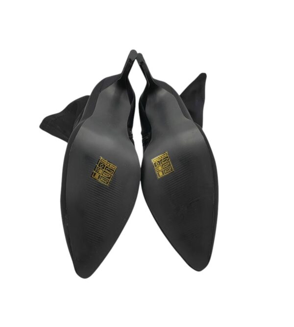 Botine dama 41, material textil, negru - imagine 5