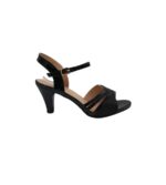 Sandale dama 38, imitatie de piele, negru