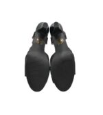 Sandale dama 38, imitatie de piele, negru - imagine 5